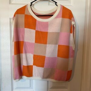 Colorful Checkered Sleeveless Top